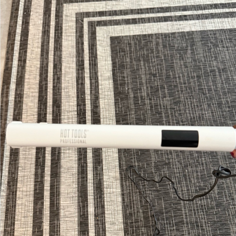 Hot Tools Professional White Hair Straightener with LCD Display